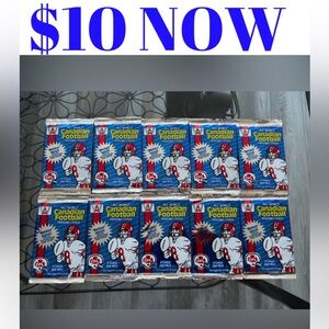 10 PACKS 1991 CFL Canadian Football Card Pack